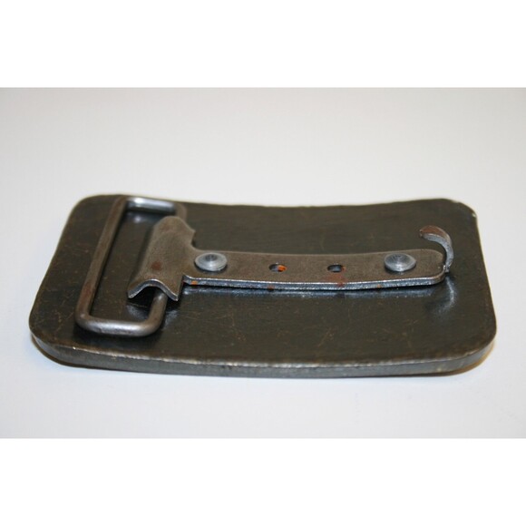 Vintage CB 10-4 Trucker Breaker Breaker Trucking Engraveable Handle Belt Buckle - Picture 4 of 5